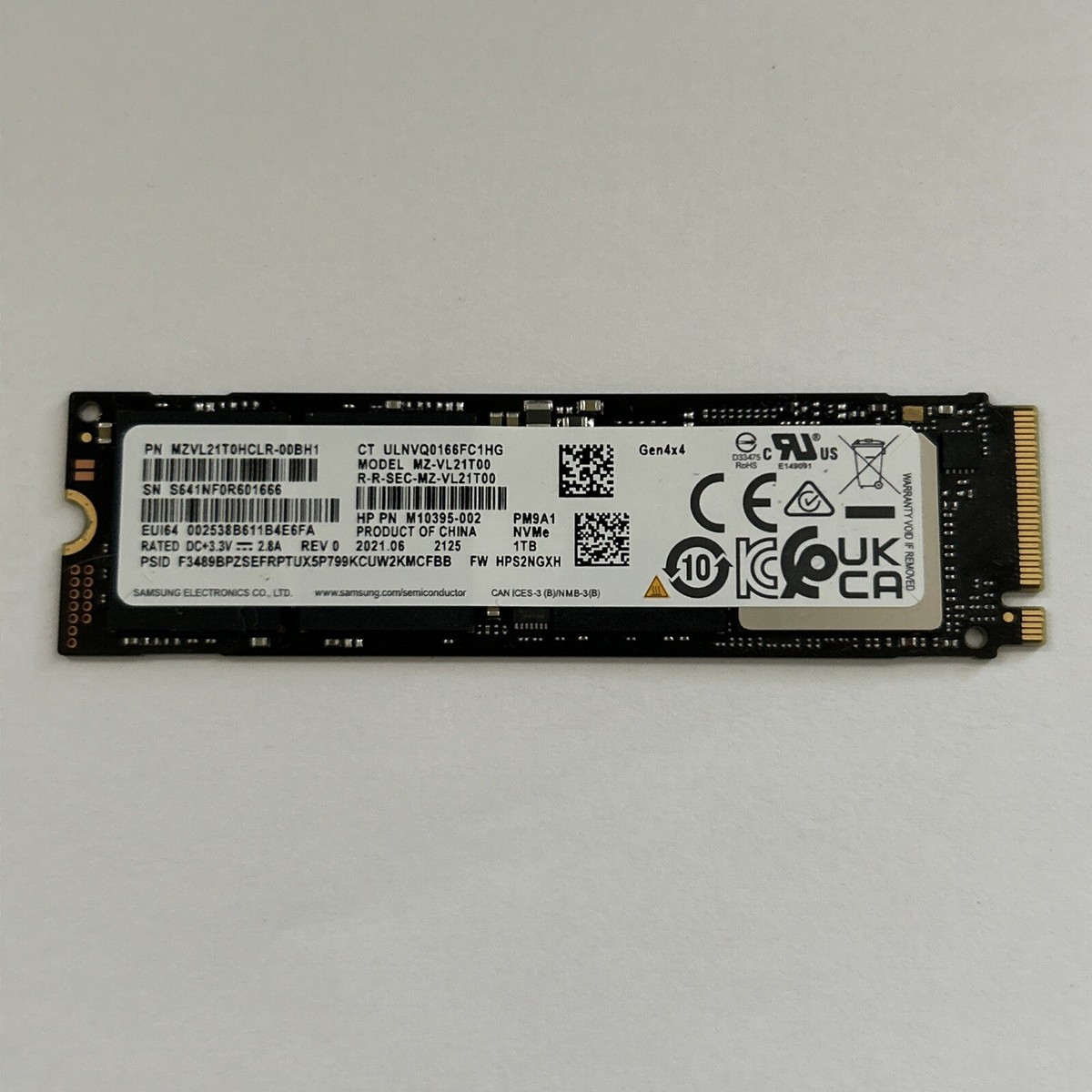 SAMSUNG 1 TB GEN4 NVME SSD (1 YEAR WARRANTY)